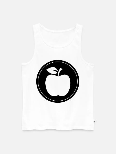 Apple Symbol - Men's Premium Organic Tank Top - white