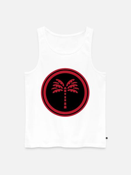 Palme Symbol - Männer Premium Bio Tank Top - Weiß