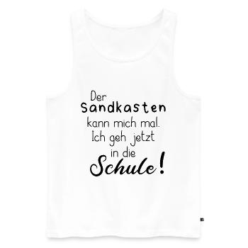 SCHÜLER SCHULE KIND LERNEN KINDERGARTEN SPIELEN - Männer Premium Bio Tank Top - Weiß - Vorne - Michal (187cm)