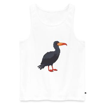 Frigatebird Cartoon Kawaii Aquarelle Illustration - Débardeur bio Premium Homme - blanc - Devant - Michal (187cm)