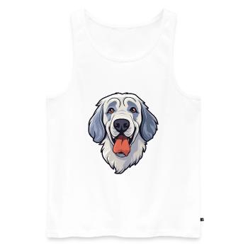 Aryan Molossus Dog Breed Cartoon Kawaii Illustrati - Débardeur bio Premium Homme - blanc - Devant - Michal (187cm)
