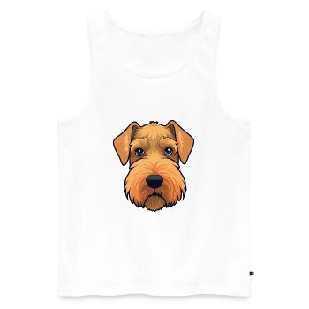 Welsh Terrier chien race Cartoon Kawaii Illustratio - Débardeur bio Premium Homme - blanc - Devant - Michal (187cm)