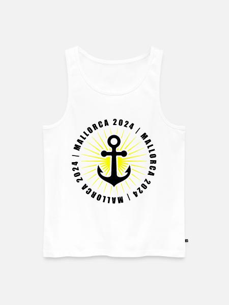 Mallorca 2024 holiday - Men's Premium Organic Tank Top - white