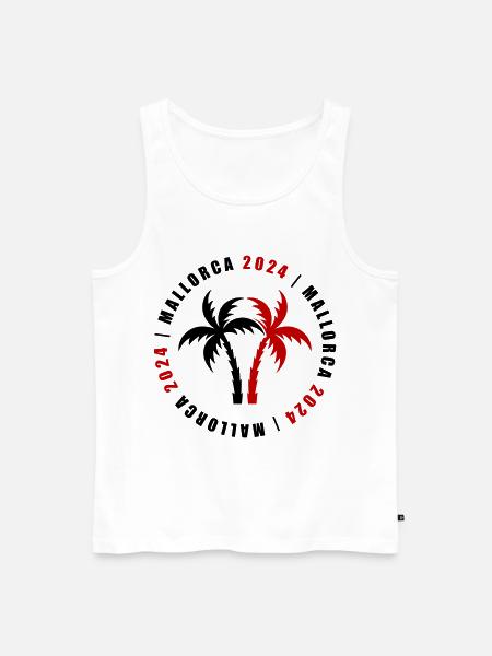 Mallorca 2024 Holidays - Men's Premium Organic Tank Top - white