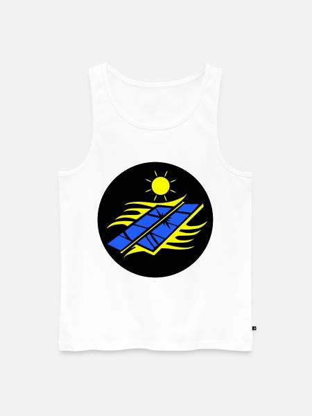Photovoltaik Solar Energie - Männer Premium Bio Tank Top - Weiß
