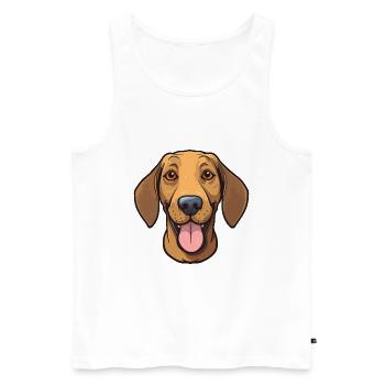 Plott Hund Hund Rasse Aquarell Karikatur Kawaii Cl - Männer Premium Bio Tank Top - Weiß - Vorne - AI Model Male 178 light (178cm)