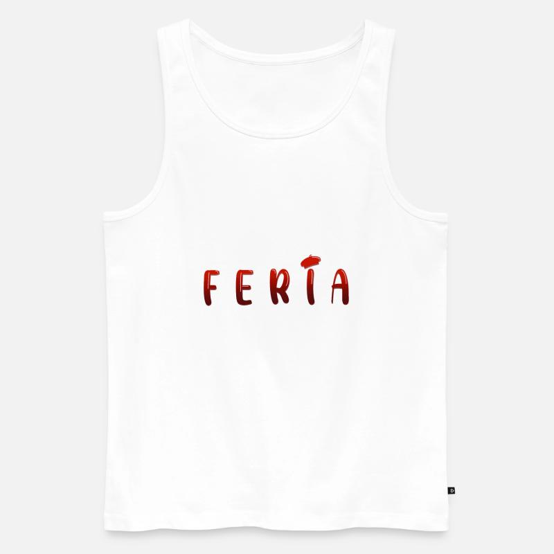 Feria - Männer Premium Bio Tank Top - Weiß