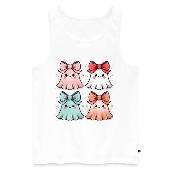 Geister - Männer Premium Bio Tank Top - Weiß - Vorne - Michal (187cm)