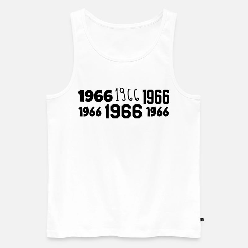 1966 – Großartig seit 1966 - Männer Premium Bio Tank Top - Weiß