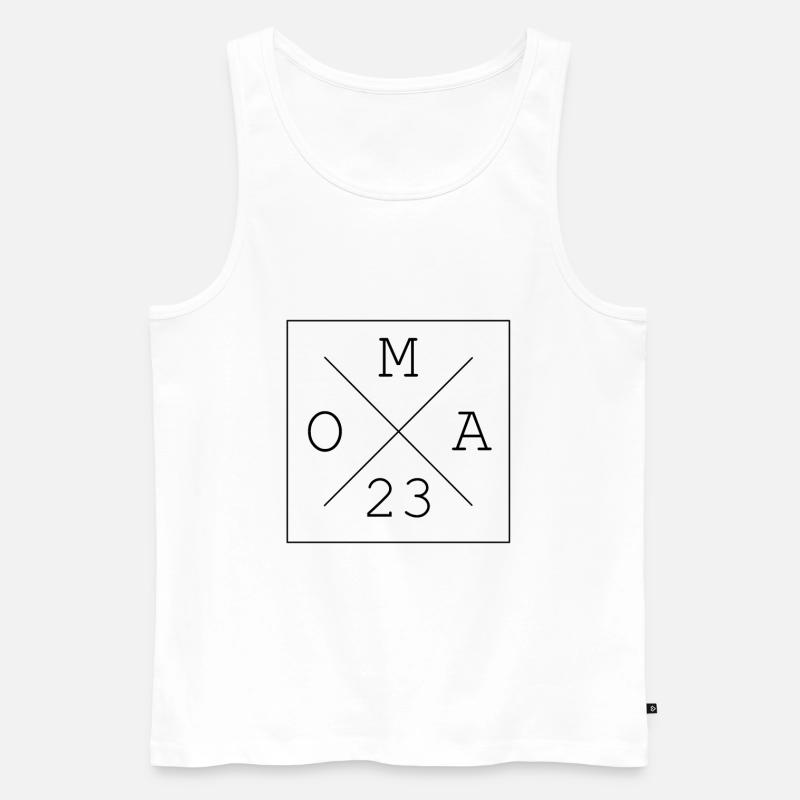 Oma 23 2023 Geschenkidee - Männer Premium Bio Tank Top - Weiß