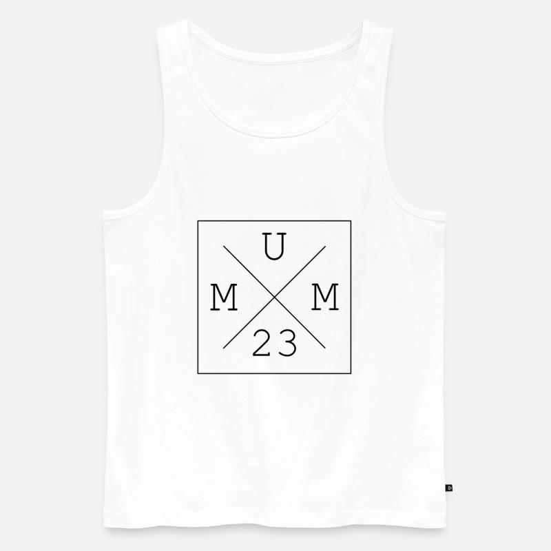 Mum 23 2023 Geschnkidee - Männer Premium Bio Tank Top - Weiß
