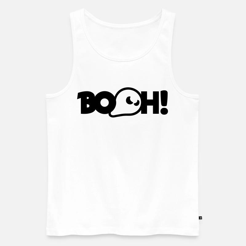 Booh - Männer Premium Bio Tank Top - Weiß