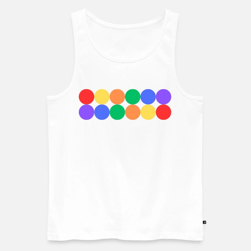 Rainbow Pride - Männer Premium Bio Tank Top - Weiß