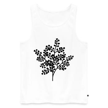 Floral flower flowers bouquet plant - Men's Premium Organic Tank Top - white - Front - Michal (187cm)