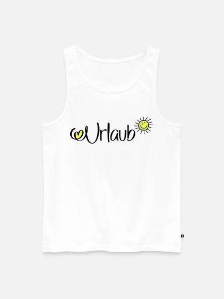 Urlaub in der Sonne - Männer Premium Bio Tank Top - Weiß