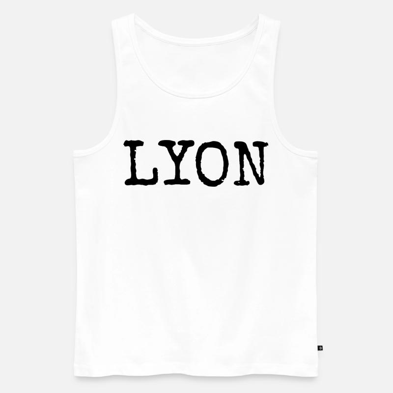 Lyon - Männer Premium Bio Tank Top - Weiß