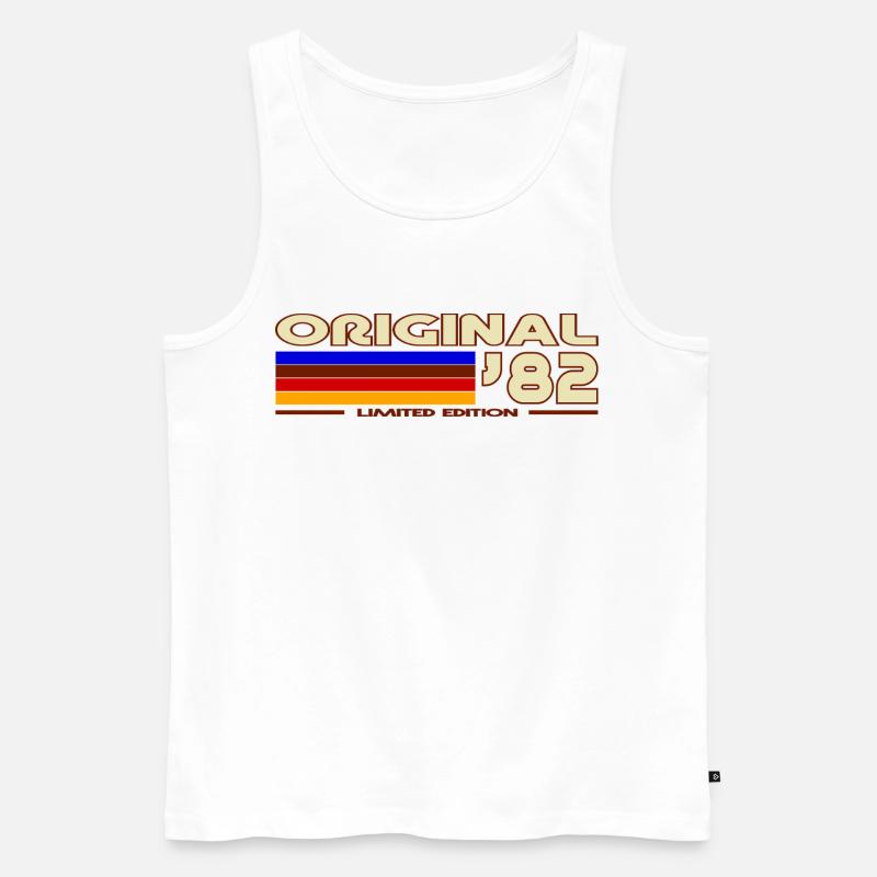 1982 - Männer Premium Bio Tank Top - Weiß