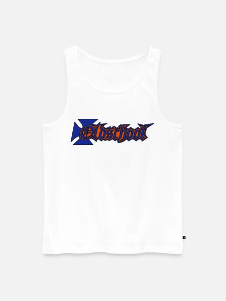 Old School - style - cool - Männer Premium Bio Tank Top - Weiß