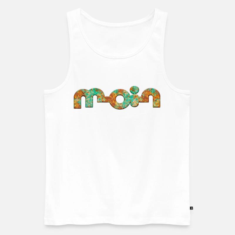 Moin - Männer Premium Bio Tank Top - Weiß