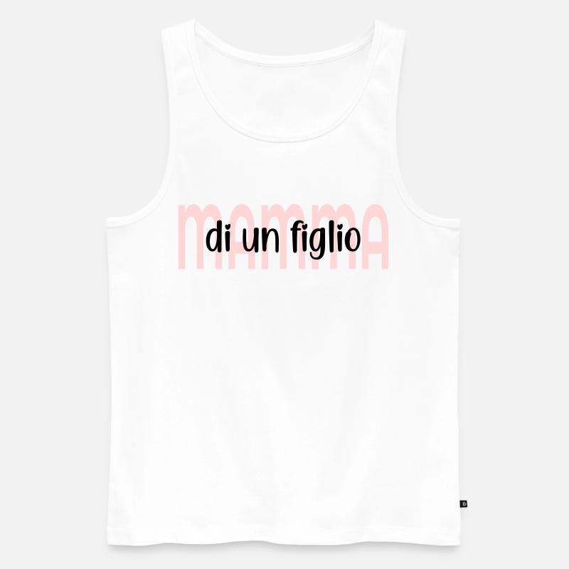 Mutter eines Kindes - Männer Premium Bio Tank Top - Weiß