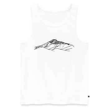 Ötscher, Lackenhof, Mostviertel, Berg, Eisenwurzen - Men's Premium Organic Tank Top - white - Front - Michal (187cm)