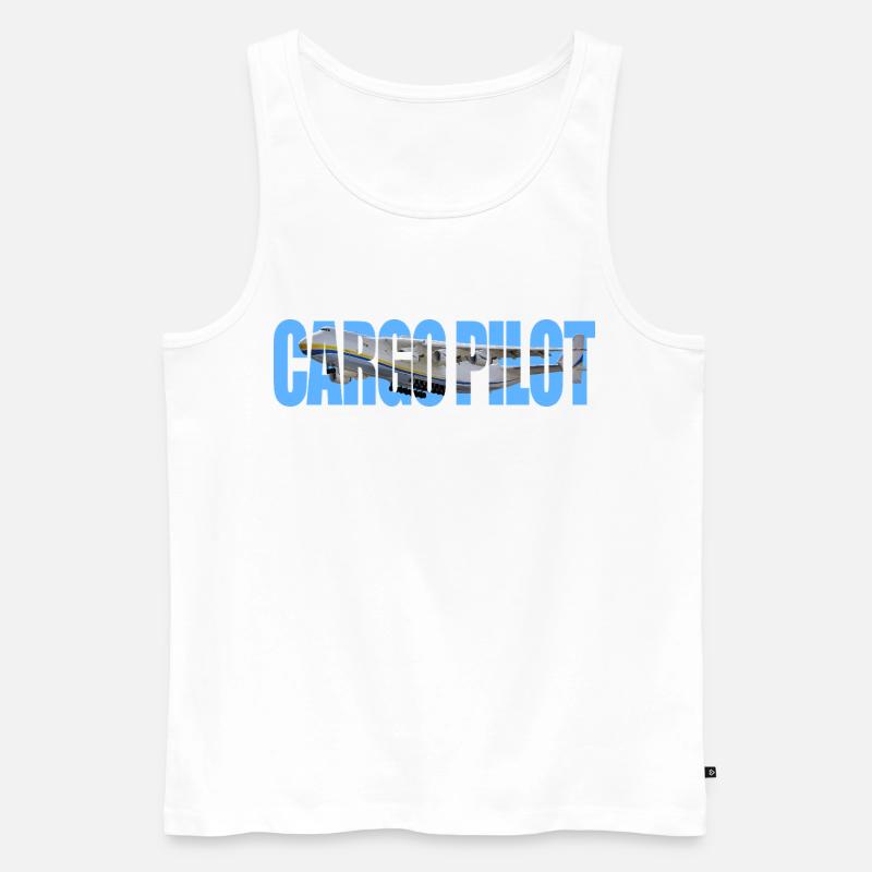 Cargo pilot An-225 - Männer Premium Bio Tank Top - Weiß