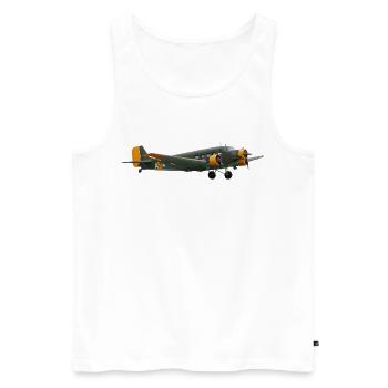 Ju 52 - Men's Premium Organic Tank Top - white - Front - AI Model Male 178 light (178cm)