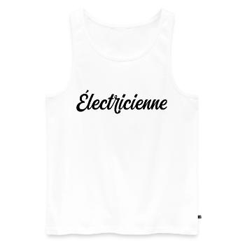 Pro Elektriker Installation der elektrischen Verkabelung - Männer Premium Bio Tank Top - Weiß - Vorne - AI Model Male 178 light (178cm)