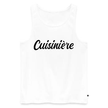 Koch Chef Küche Gastronomie Profi - Männer Premium Bio Tank Top - Weiß - Vorne - AI Model Male 178 light (178cm)