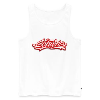 Switzerland - Men's Premium Organic Tank Top - white - Front - AI Model Male 178 light (178cm)