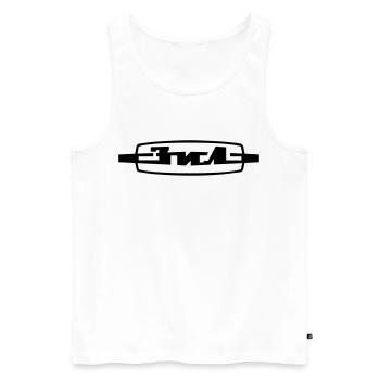 ZIL - Männer Premium Bio Tank Top - Weiß - Vorne - Michal (187cm)