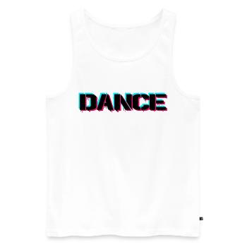 Dance - Männer Premium Bio Tank Top - Weiß - Vorne - Michal (187cm)