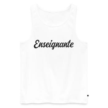 Best Teacher in the World School Education - Men's Premium Organic Tank Top - white - Front - Michal (187cm)