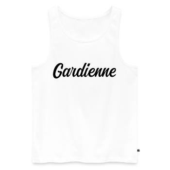 Gardienne But Football Handball Sportive Défense - Débardeur bio Premium Homme - blanc - Devant - Michal (187cm)