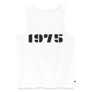 1975 - Débardeur bio Premium Homme - blanc - Devant - Michal (187cm)