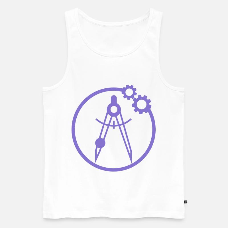 Construction Site - Engineering - Men's Premium Organic Tank Top - white