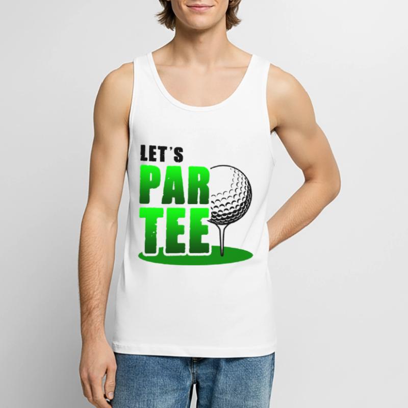 Let's Par Tee Golf Player Golfing Golf Course Golf Männer Premium Bio Tank Top