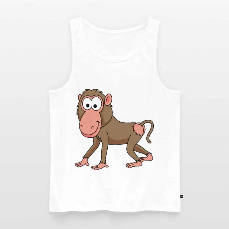 Monkey monkey comic Men's Premium Organic Tank Top