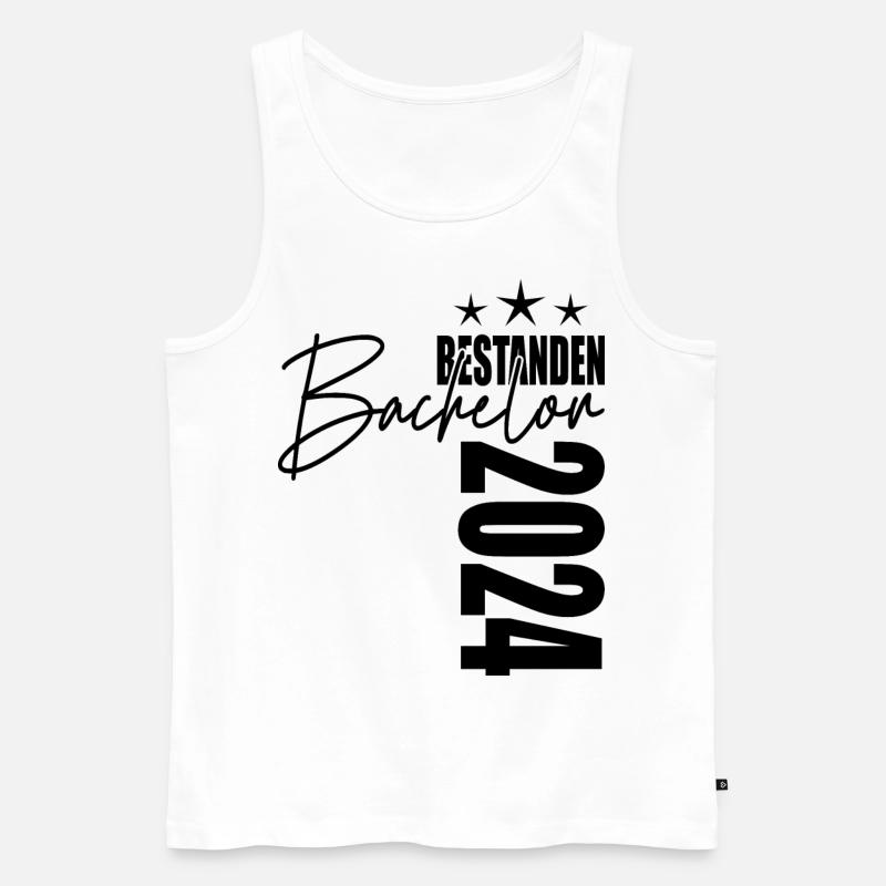 Bachelor 2024 - Männer Premium Bio Tank Top - Weiß