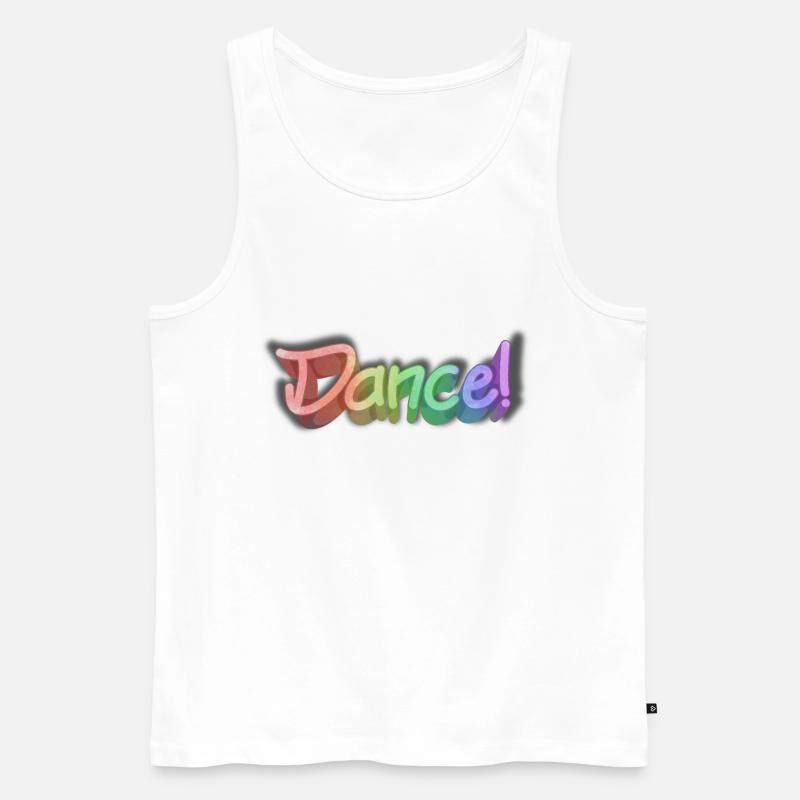 tanzen - Männer Premium Bio Tank Top - Weiß