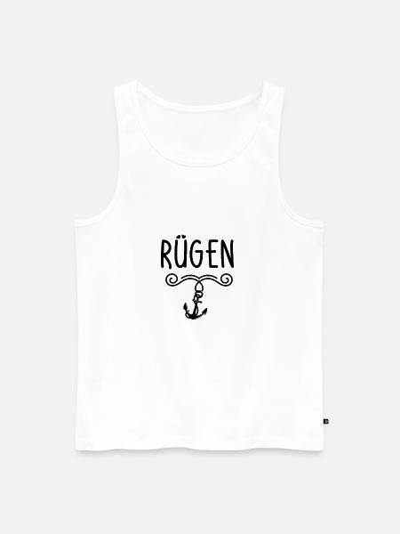 rebuke - Men's Premium Organic Tank Top - white