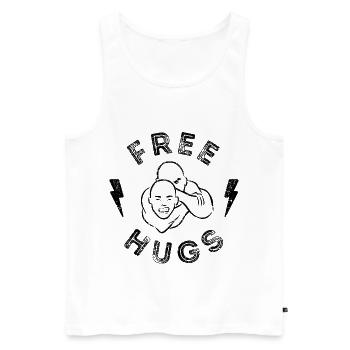 JIU JITSU SHIRT BJJ Kampfsport Geschenk Vintage - Männer Premium Bio Tank Top - Weiß - Vorne - Michal (187cm)