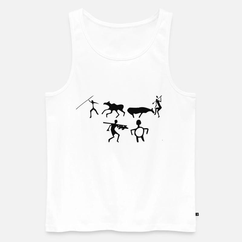 Die Jagd - Männer Premium Bio Tank Top - Weiß