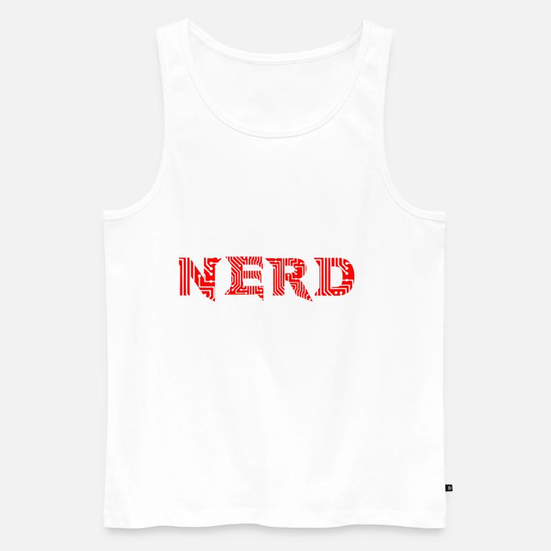 Computer Nerd - Männer Premium Bio Tank Top - Weiß
