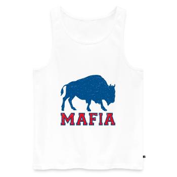 Bills Fan Mafia II - Football rétro vintage - Débardeur bio Premium Homme - blanc - Devant - Michal (187cm)