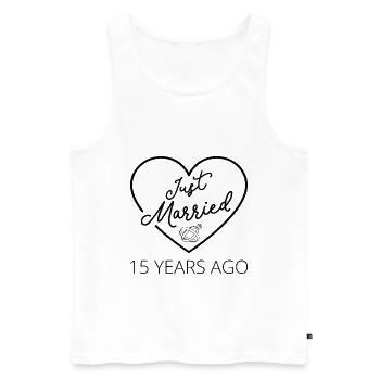 Gerade verheiratet vor 15 Jahren III - Männer Premium Bio Tank Top - Weiß - Vorne - Michal (187cm)
