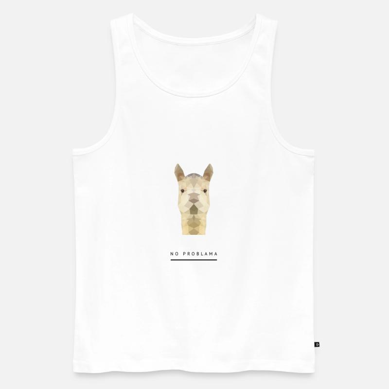 No Problama - Männer Premium Bio Tank Top - Weiß