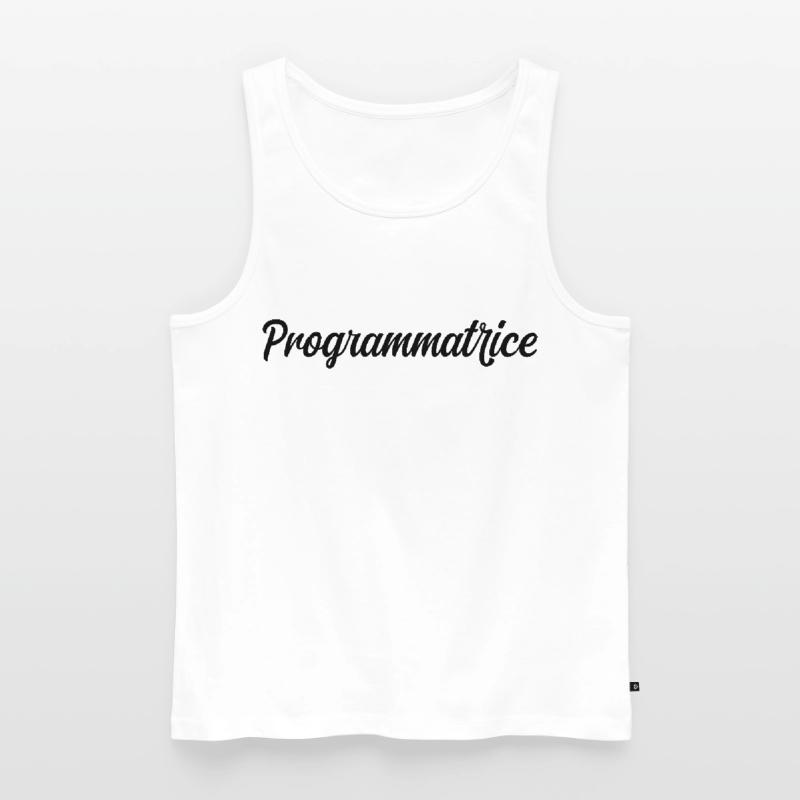 Programmatrice Informatique Code Développeuse Web Débardeur bio Premium Homme