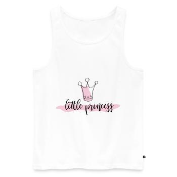 petite princesse - Débardeur bio Premium Homme - blanc - Devant - Michal (187cm)