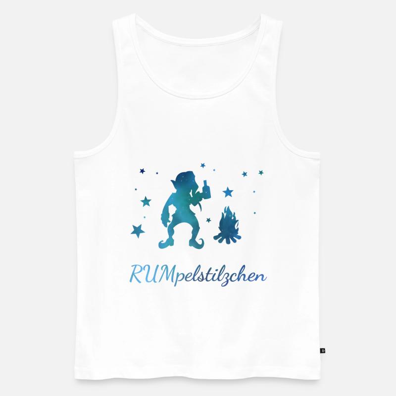 Rumpelstilzchen Geschenk Märchen Alkohol - Männer Premium Bio Tank Top - Weiß